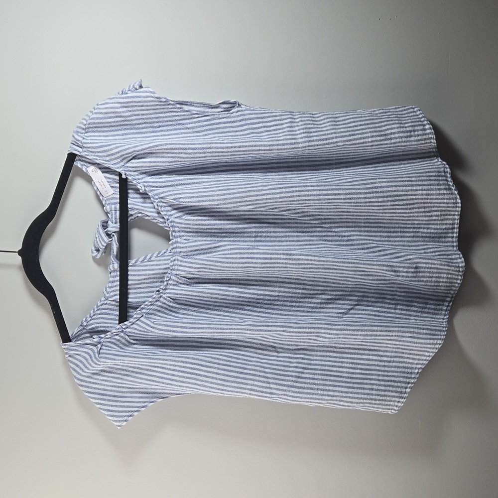 LC Lauren Conrad Striped Cap Sleeve Top
